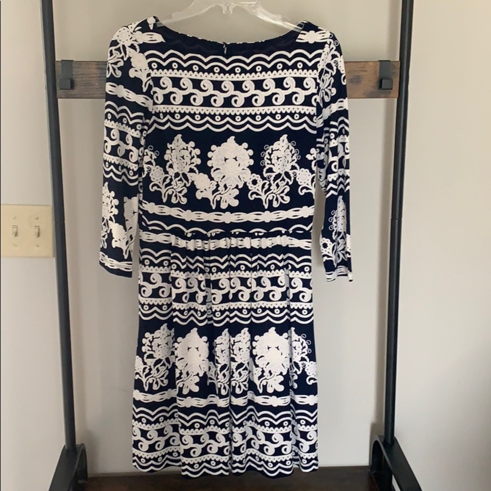 Embellished Navy Dress